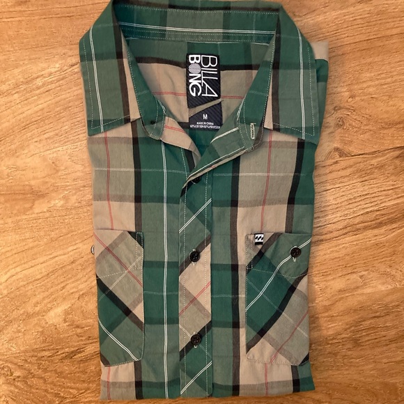 Plaid Billabong Button Down - Picture 3 of 6